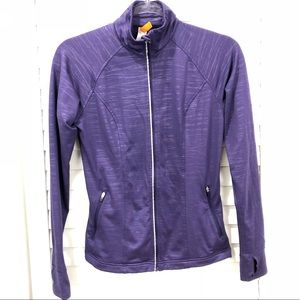 Lucy Zip Up Lightweight Purple Jacket